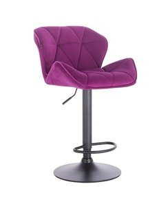 HR111W Fukszia modern velúr szék fekete lábbal