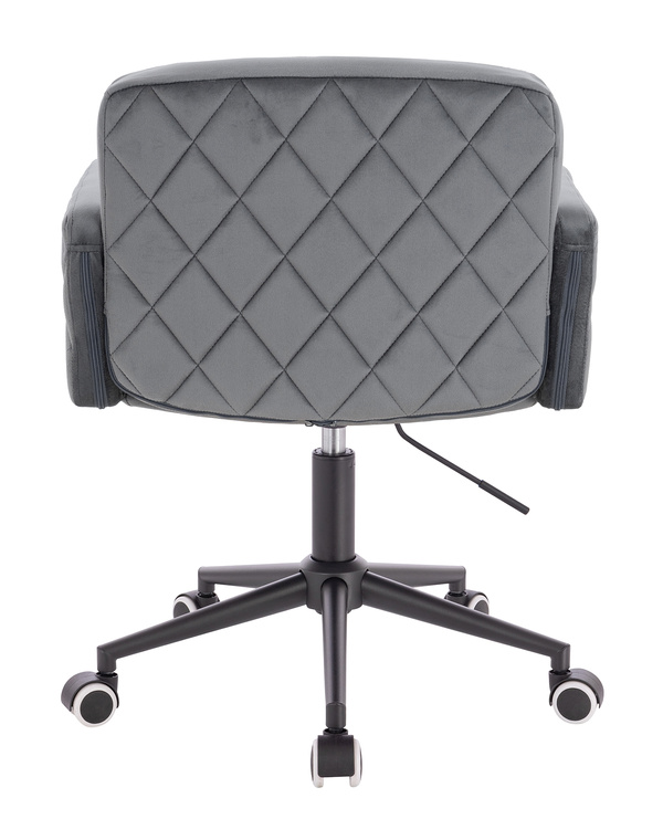 HR802K Grafit Modern Velúr Szék Fekete lábbal