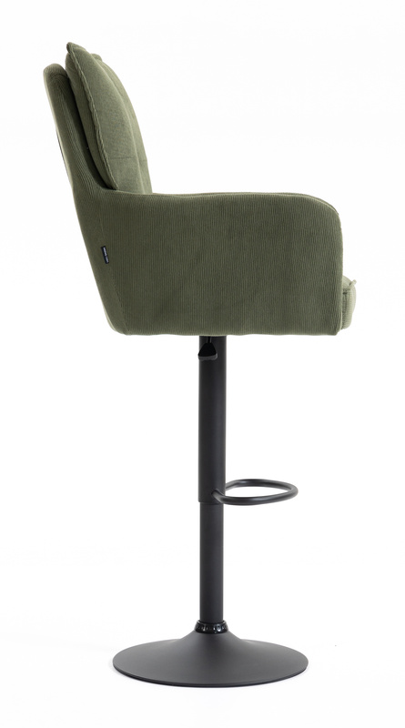 HR250W Catifea Reiată Premium Culoare Verde Salvie Fekete Lábbal