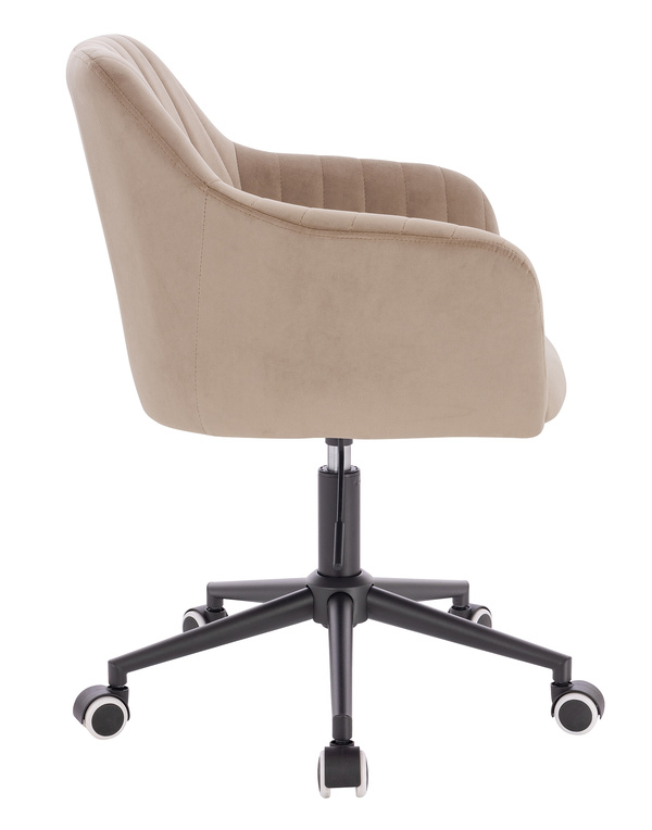 HR190K Latte Modern Velúr Szék Fekete lábbal