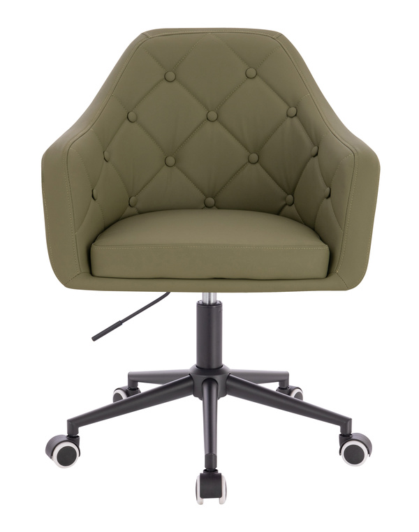 HR831K Khaki Műbőr Premium Soft szék fekete lábbal