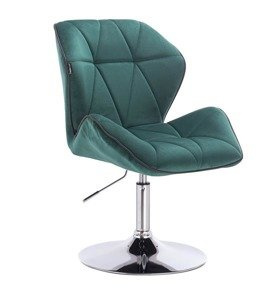 HR212 Sötétzöld modern velúr szék