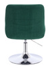 HR920N Sötétzöld Modern Velúr Szék Krómozott lábbal