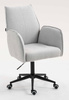 HR280K Szürke modern boucle szék fekete lábbal