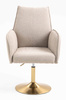 HR280N Latte modern boucle szék arany lábbal