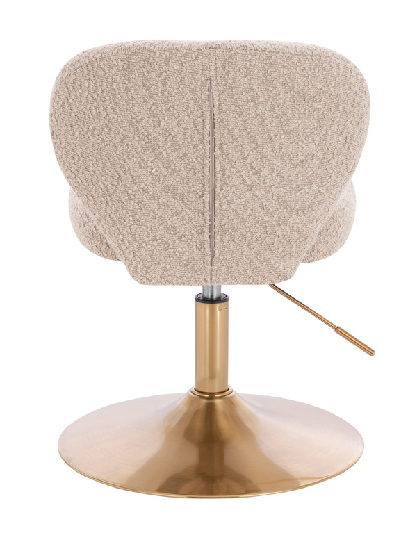 HR193N Latte modern boucle  szék arany lábbal