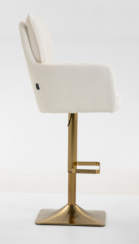 HR250KW Krémszínű Bárány Szék Arany Lábbal