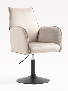 HR280N Latte Modern Velúr Szék Fekete lábbal