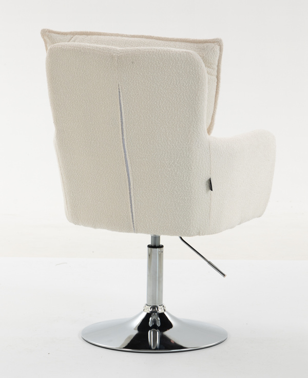 HR250N Krémszínű Bárány Szék Krómozott Lábbal