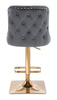 HR940KW Grafit Modern Velúr Szék Arany lábbal