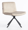 HR150 CSILLAGLÁB Latte Modern Velúr Szék Fekete lábbal