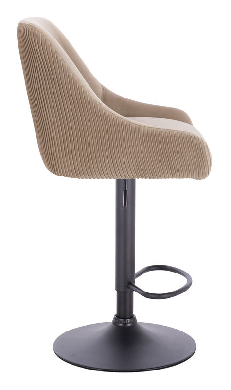 HR920W Latte Modern Velúr Szék Fekete lábbal