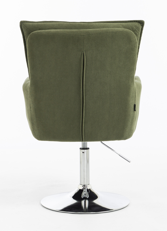 HR250N Catifea Reiată Premium Culoare Verde Salvie Krómozott Lábbal