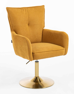 HR250N Curry Sárga Prémium Kordbársony Arany Lábbal