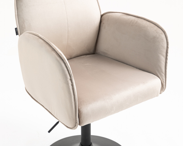 HR280N Latte Modern Velúr Szék Fekete lábbal