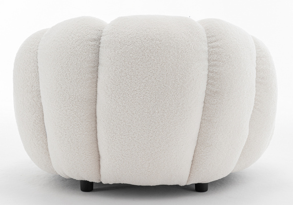 HR9223 Fehér modern boucle szék