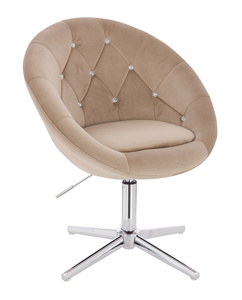 HR8516CCROSS Latte modern velúr szék