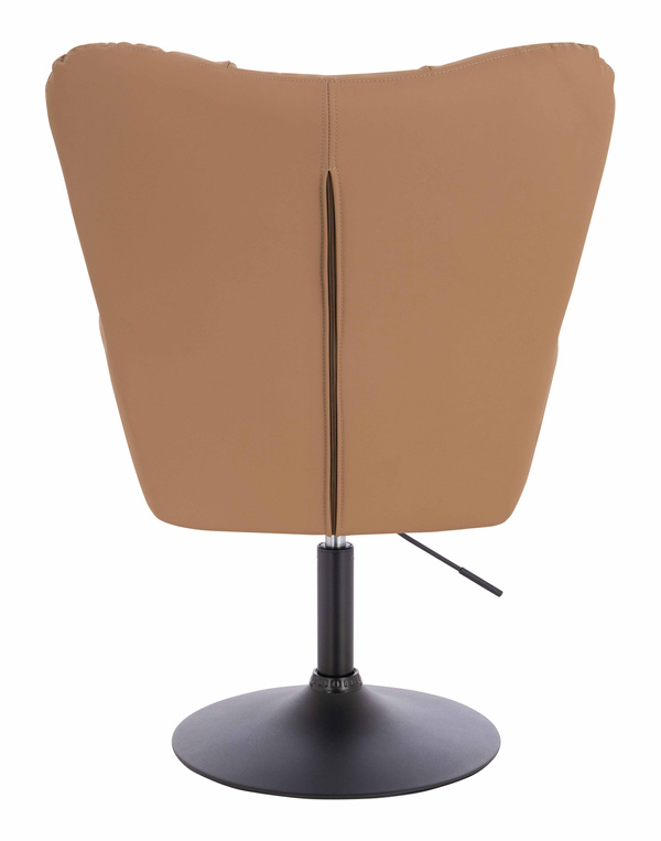 HR650N Karamell Műbőr Premium Soft szék fekete lábbal