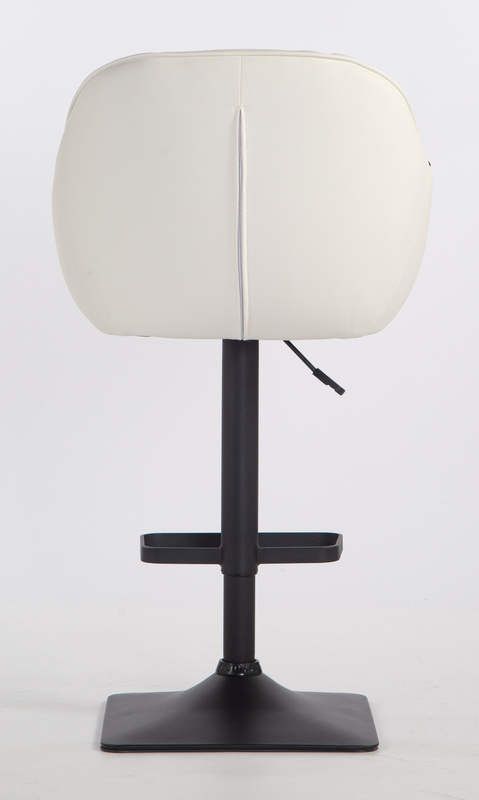 HR2055KW Fehér Modern Műbőr Szék Fekete lábbal