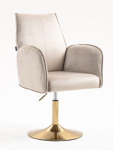 HR280N Latte Modern Velúr Szék Arany lábbal