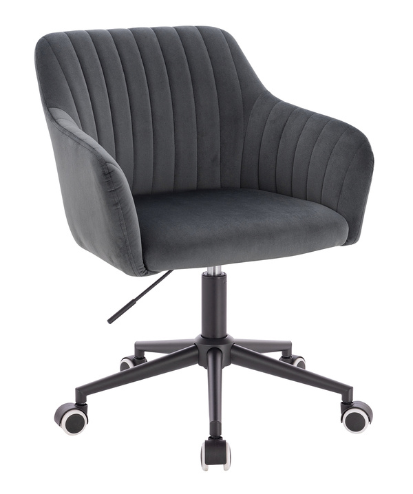 HR190K Grafit Modern Velúr Szék Fekete lábbal