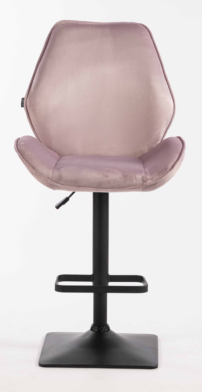 HR350KW Halványlila modern velúr szék fekete lábbal