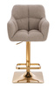 HR550KW Latte modern boucle  szék arany lábbal