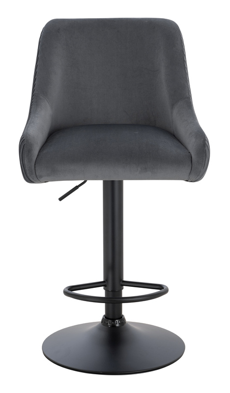 HR920W Grafit Modern Velúr Szék Fekete lábbal