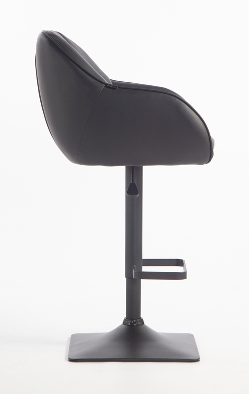 HR2055KW Fekete Modern Műbőr Szék Fekete lábbal