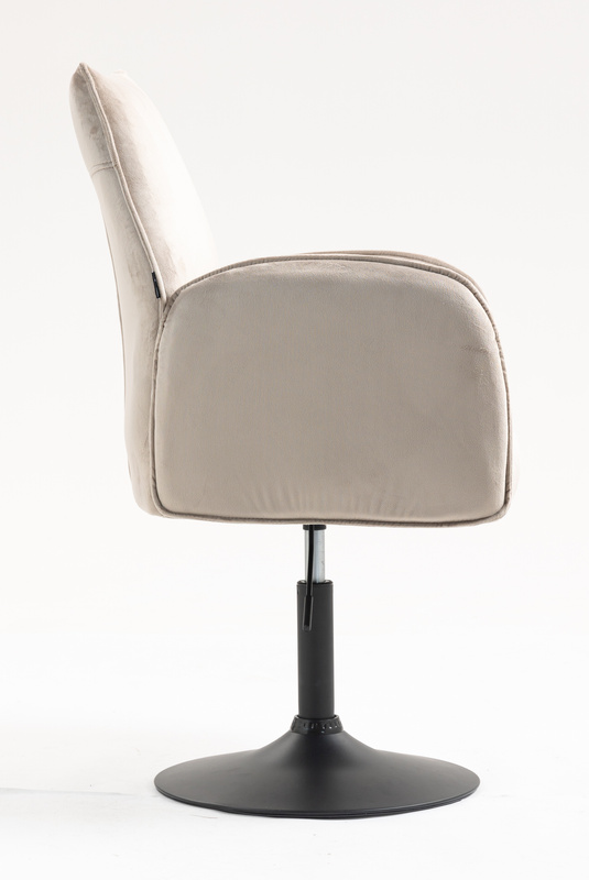 HR280N Latte Modern Velúr Szék Fekete lábbal