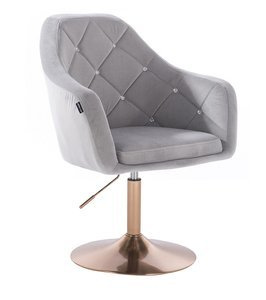 HR830 Acél Modern Velúr Szék Arany lábbal