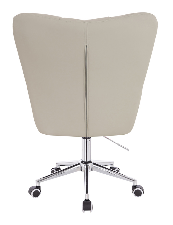 HR650K Ecru Műbőr Premium Soft szék krómozott lábbal