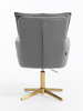 HR250CROSS Grafit modern velúr szék arany lábbal