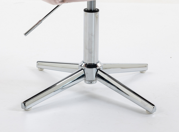 HR250CROSS Púder Rózsaszín modern velúr szék krómozott lábbal