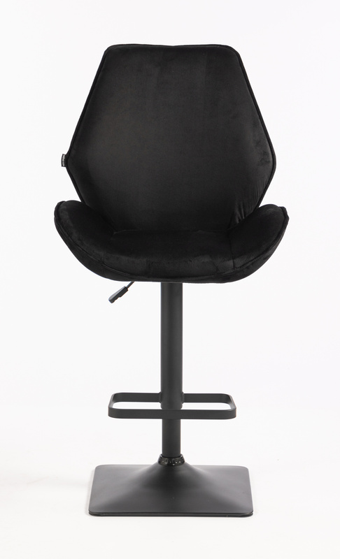 HR350KW Fekete modern velúr szék fekete lábbal