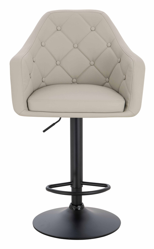 HR831W Ecru Műbőr Premium Soft szék fekete lábbal