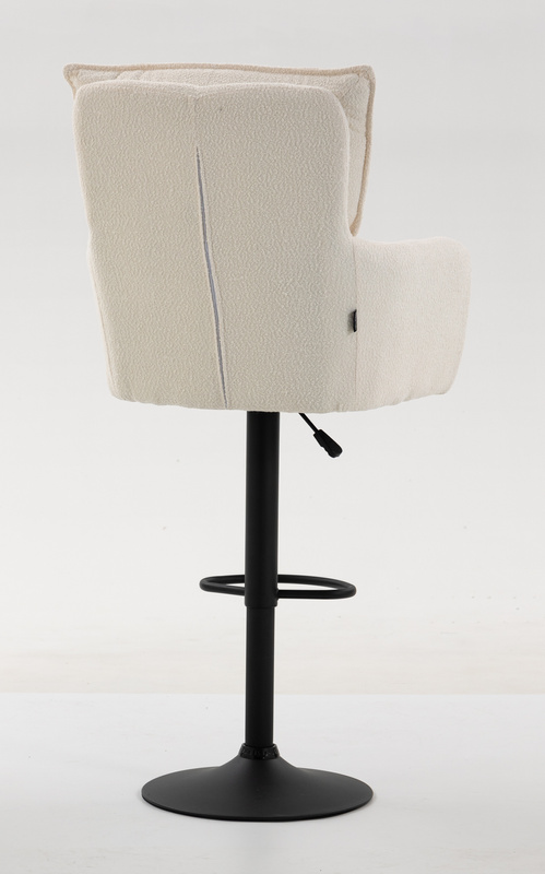 HR250W Krémszínű Bárány Szék Fekete Lábbal