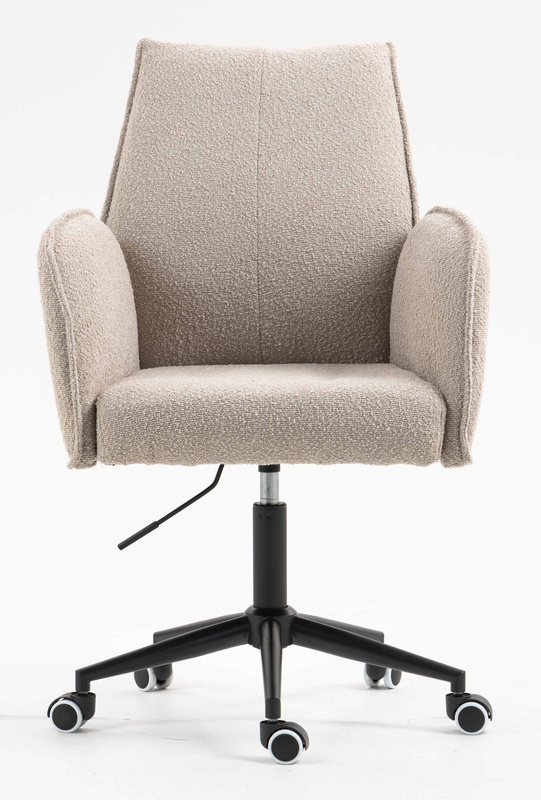 HR280K Latte modern boucle szék fekete lábbal