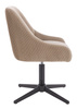 HR920CROSS Latte Modern Velúr Szék Fekete lábbal