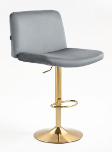 HR150W Grafit Modern Velúr Szék Arany lábbal