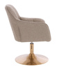HR550N Latte modern boucle  szék arany lábbal