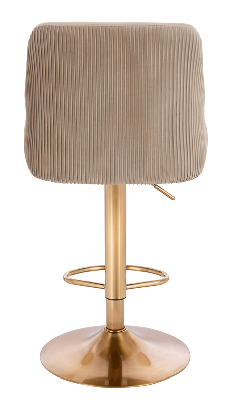 HR920W Latte Modern Velúr Szék Arany lábbal