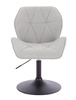 HR212N Szürke modern boucle szék fekete lábbal