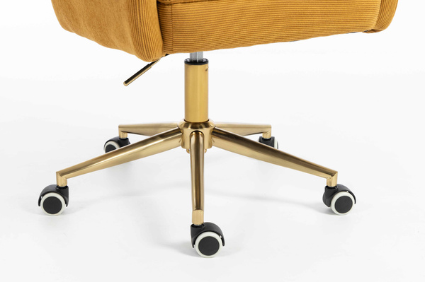 HR250K Curry Sárga Prémium Kordbársony Arany Lábbal