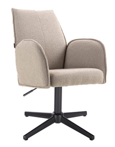 HR280CROSS Latte modern boucle szék fekete lábbal