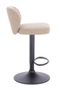HR193W Latte modern boucle szék fekete lábbal