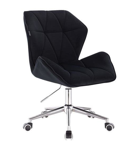 HR212K Fekete modern velúr szék