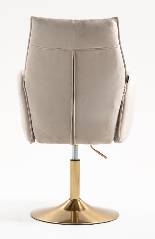 HR280N Latte Modern Velúr Szék Arany lábbal