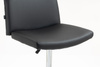 HR150W Fekete Modern Műbőr Szék Krómozott lábbal