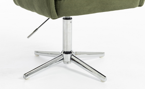 HR250K Catifea Reiată Premium Culoare Verde Salvie Krómozott Lábbal